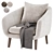Contemporary Hanna Armchair Collection 3D model small image 4