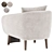 Contemporary Hanna Armchair Collection 3D model small image 5