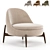 Modern Minotti Sendai Armchair 3D model small image 1