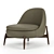 Modern Minotti Sendai Armchair 3D model small image 4