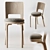 Aalto High Backrest Dining Chair 3D model small image 2