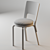 Aalto High Backrest Dining Chair 3D model small image 3