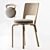 Aalto High Backrest Dining Chair 3D model small image 8