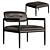 Elegant Minotti Yoko Armchair 3D model small image 1