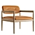 Elegant Minotti Yoko Armchair 3D model small image 2