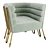 Luxury Maxime Club Chair Exceptional 3D model small image 1