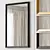  Thick Frame Metal Rectangle Wall Mirrors 3D model small image 1