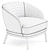 RUTH Armchair: Stylish Comfort Seating 3D model small image 4