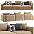 Modern Flexform Harper Sofa 3D model small image 2