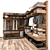 Modern and Versatile Wardrobe Ensemble 3D model small image 3