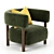 Modern Lounge Chair 3D Model 3D model small image 2