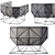 Modern Armchair FOXHOLE Design 3D model small image 5