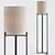 Contemporary Metal Floor Lamp Fixture 3D model small image 1