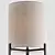 Contemporary Metal Floor Lamp Fixture 3D model small image 2