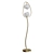  Waterlily 2-Light Gold Torchiere 3D model small image 1