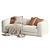 Uniqwa Mukuru Natural Sofa 3D model small image 6