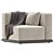 Sleek Modern Armchair Collection by Karimoku 3D model small image 2