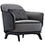Elegant KAORI Chair by Poliform 3D model small image 6