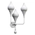 ImperiumLoft Flame Wall Sconce 3D model small image 3