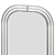 Wire-Framed Floor Mirror 3D model small image 5