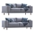 Naxos Sectional Sofa Set 3D model small image 2