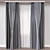 Modern Curtain 3D Model Set 3D model small image 1