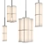 Elegant HASHIRA Pendant Lamp 3D model small image 1