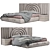 Mirella 2015 Luxury Bed Dimensions 3D model small image 1