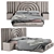 Mirella 2015 Luxury Bed Dimensions 3D model small image 3
