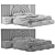 Mirella 2015 Luxury Bed Dimensions 3D model small image 5