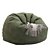 Contemporary Bean Bag Chair 3D model small image 2