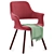 Modern Fabric Clive Chair 3D model small image 3