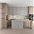 Interactive Modern Corner Kitchen Set 3D model small image 1