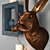 Rabbit Head Wall Decor 3D model small image 5