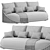 Modern Minimalist Cask Sofa 3D model small image 3