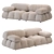 Modern Designer B&B Italia Sofa 3D model small image 2