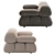 Modern Designer B&B Italia Sofa 3D model small image 3
