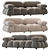 Modern Designer B&B Italia Sofa 3D model small image 5