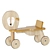 Kids Wooden Bicycle Collection 3D model small image 4