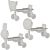 Kids Wooden Bicycle Collection 3D model small image 5