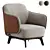 Modern Kaori Armchair Set Design 3D model small image 3