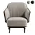 Modern Kaori Armchair Set Design 3D model small image 4