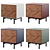 Sleek Bedside Table Duo 3D model small image 2