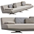 Modern Poliform Sydney Option Furniture 3D model small image 5