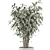 Rusty Concrete Pot Indoor Plants 3D model small image 2