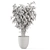 Rusty Concrete Pot Indoor Plants 3D model small image 6