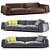 Elegant Arflex Tokyo Soft Sofa 3D model small image 1