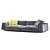 Elegant Arflex Tokyo Soft Sofa 3D model small image 2