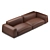 Elegant Arflex Tokyo Soft Sofa 3D model small image 5