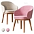Wayne Arm Dining Chair, West Elm 3D model small image 2